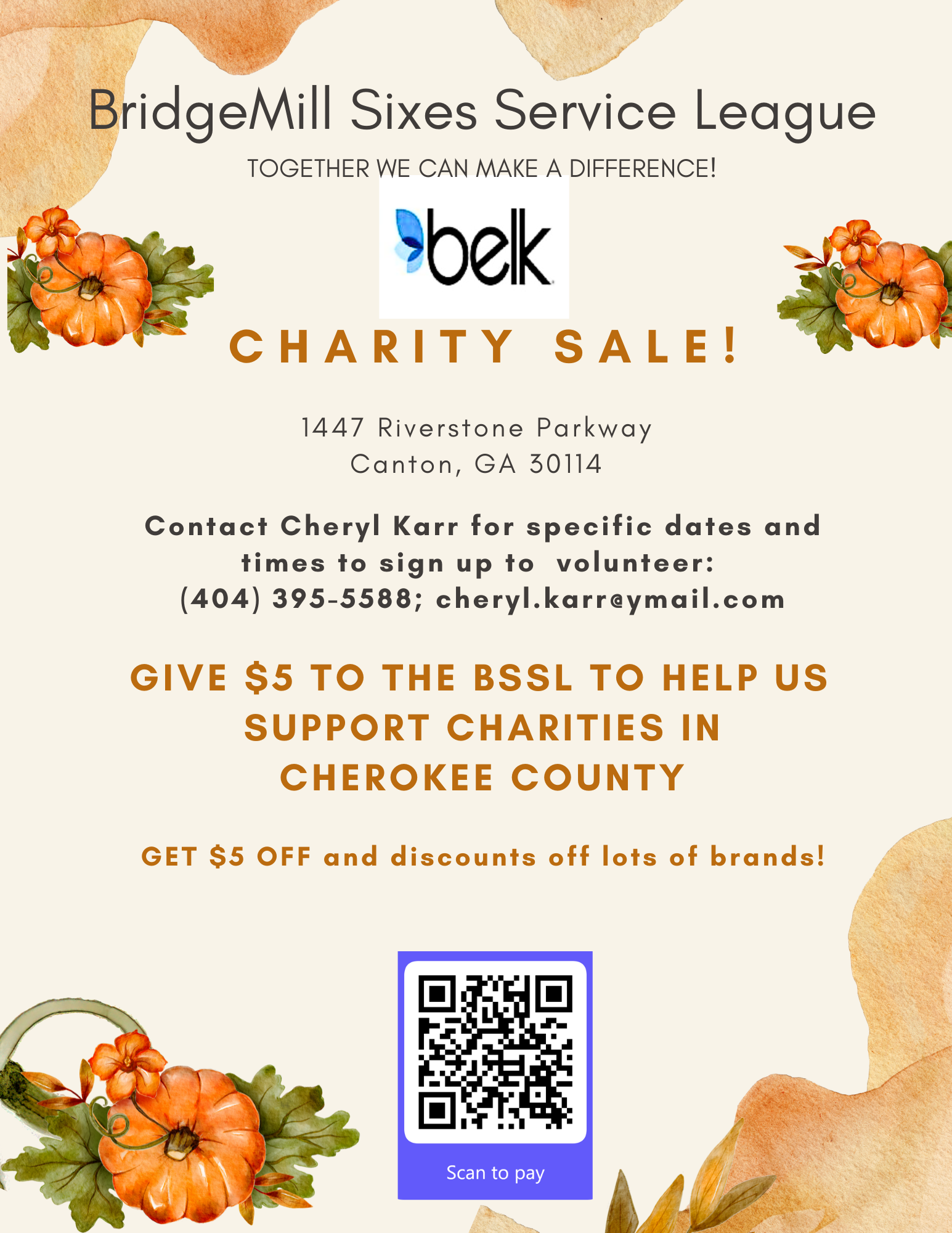 BSSL AND BELK CHARITY SALE Updated Flyer